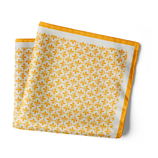 Jaali Good (Orange) - Pocket Square