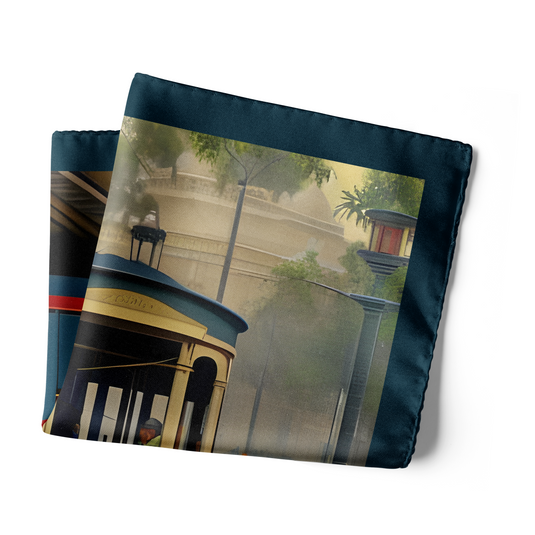 Kolkata Pocket Square From Chokore Arte Collection