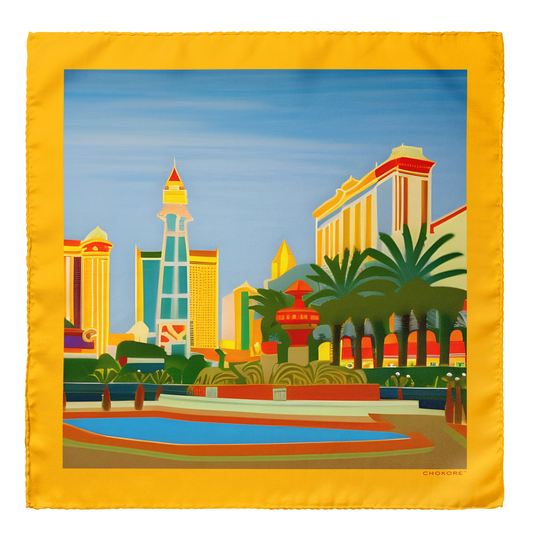 Las Vegas Pocket Square - Chokore Arte