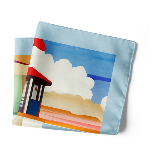 Miami Beach Pocket Square - Chokore Arte