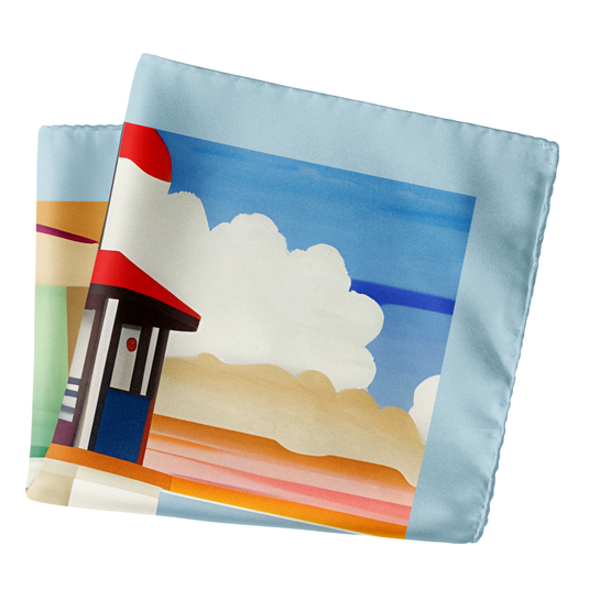 Miami Beach Pocket Square - Chokore Arte