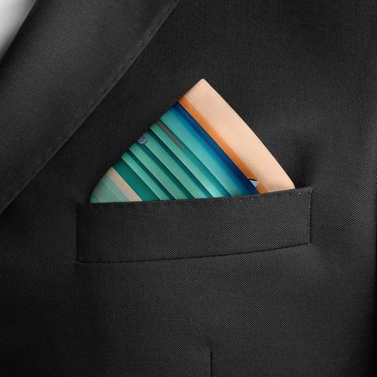 Bayside Sunset, Miami Pocket Square - Chokore Arte