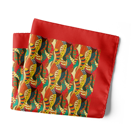 Chokore Multi Coloured Silk Pocket Square - Marine Collection