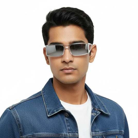 Chokore Infinity Sunglasses with UV 400 Protection (Silver)