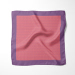 Chokore  Chokore Pink & Purple Silk Pocket Square - Indian at Heart Range