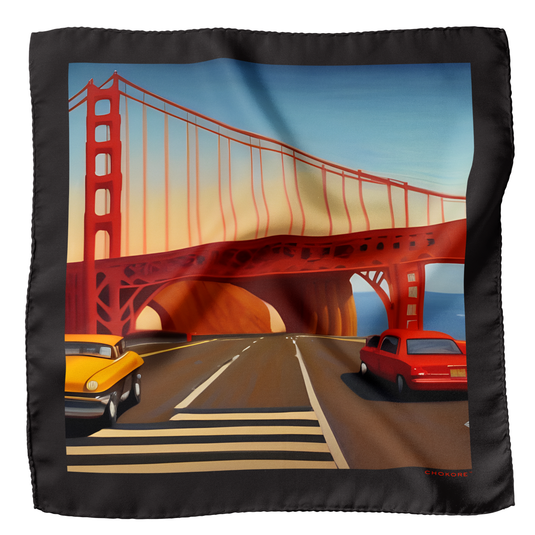 Golden Gate, San Francisco Pocket Square - Chokore Arte