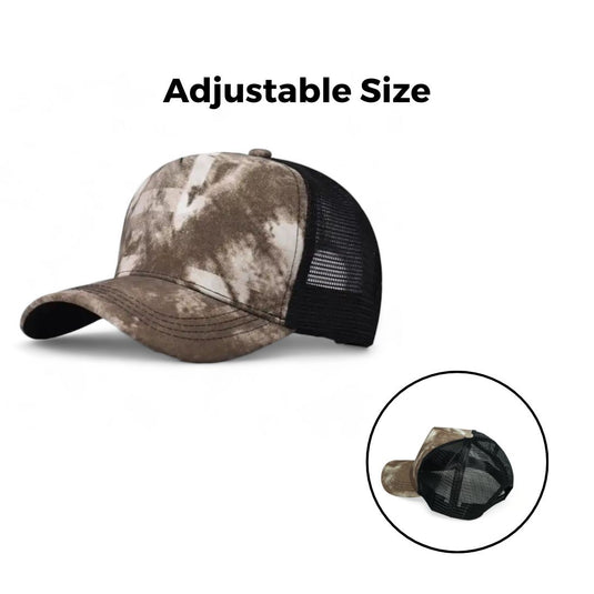Chokore Tie-dyed Mesh Baseball Cap (Khaki)