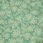 Chokore  Printed Light Sea Green & Off White Satin Silk Stole for Women