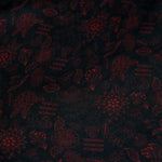Chokore Printed White, Black & Red Satin Silk Stole for Women Printed Black & Red Satin Silk Stole for Women