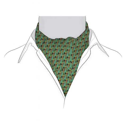 Chokore Sea Green Silk Reversible Cravat