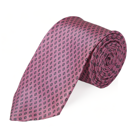 Chokore Pink Silk Necktie - Indian at Heart Collection