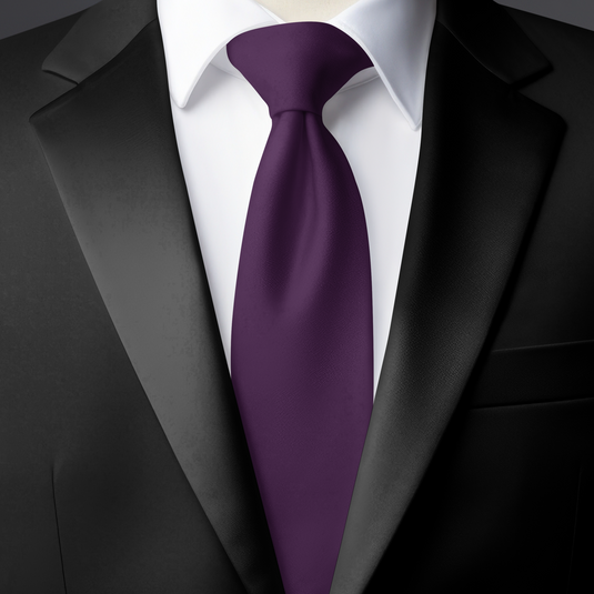 Chokore Purple Silk Necktie - Solids Collection