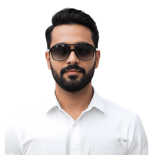 Chokore Round & Retro Polarized Sunglasses (Brown & Black)