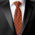 Chokore Chokore Peleton Necktie Chokore Red & Orange Silk Tie - Indian at Heart line