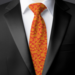 Chokore Chokore Special 2-in-1 Gift Set for Him & Her (Women’s Stole & Men’s Pocket Square) Chokore Orange & Red Silk Tie - Indian at Heart line