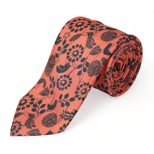 Chokore Red & Black Silk Tie - Indian at Heart range