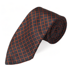 Chokore Chokore Two-in-One Black & Red Silk Pocket Square - Indian At Heart line Chokore Navy Blue & Red Silk Tie - Plaids line