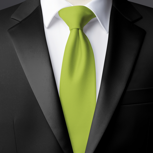 Chokore Grass Green Silk Necktie - Solids Collection