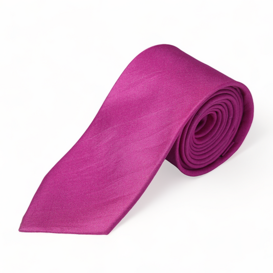Chokore Fuschia Silk Necktie - Solids Collection