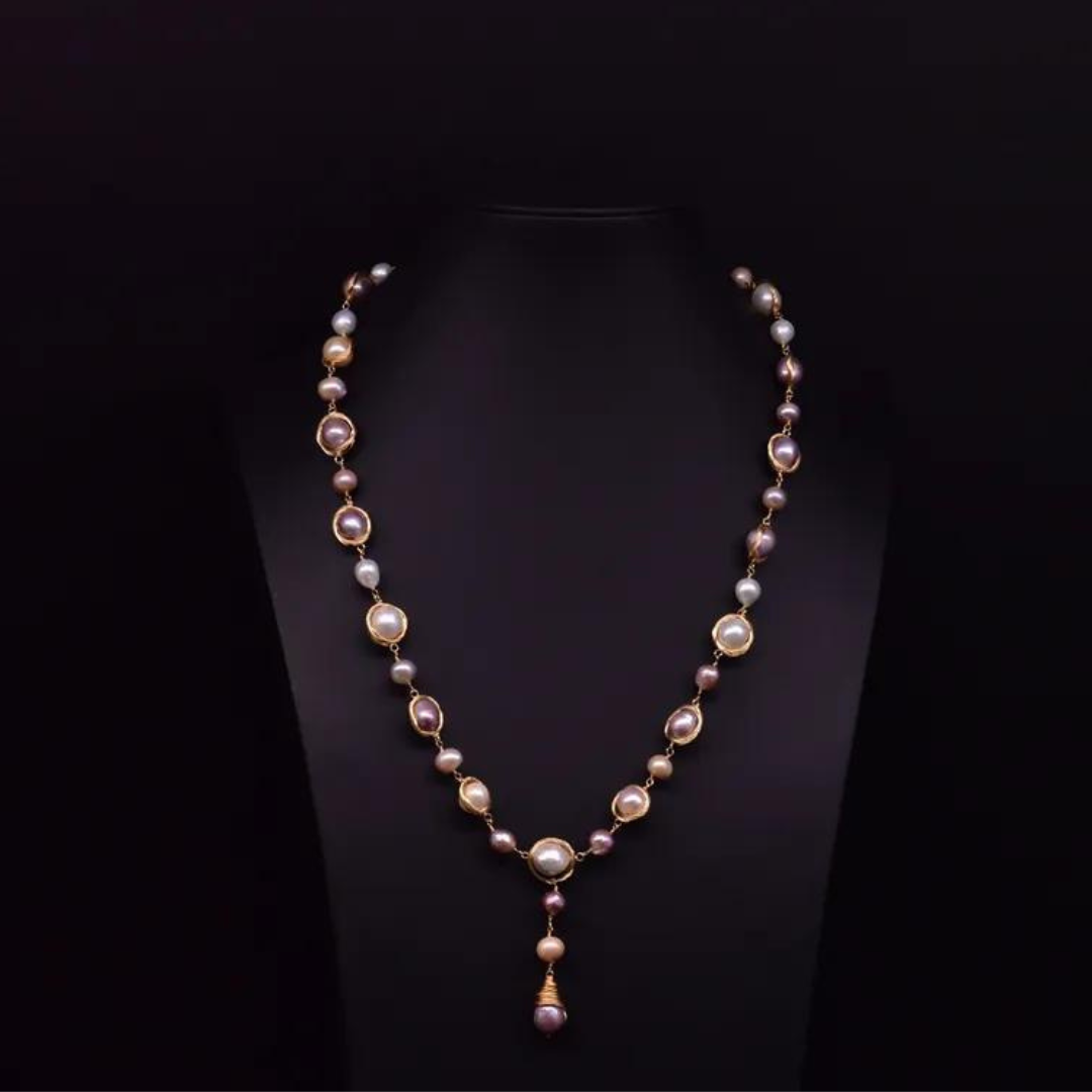 Chokore Multicolor Baroque Pearl Necklace