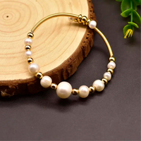 Chokore Chokore Stunning Freshwater Pearl Bracelet Bangle