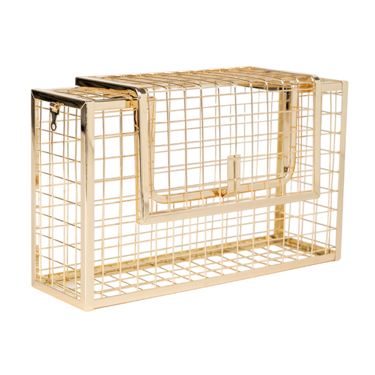 Chokore Chokore Metallic Cage Handbag (Golden)