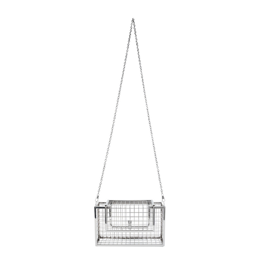 Chokore Chokore Metallic Cage Handbag (Silver)