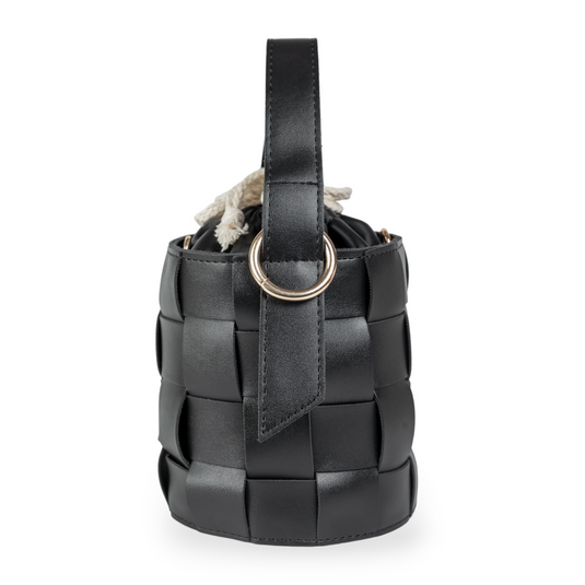 Chokore Chokore Textured Potli Handbag (Black)