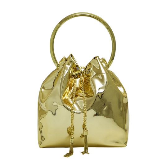 Chokore Chokore Gold Tassel Potli Bag (Golden)