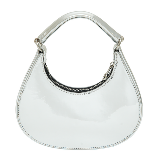 Chokore Chokore Metallic Half Moon Bag (Silver)