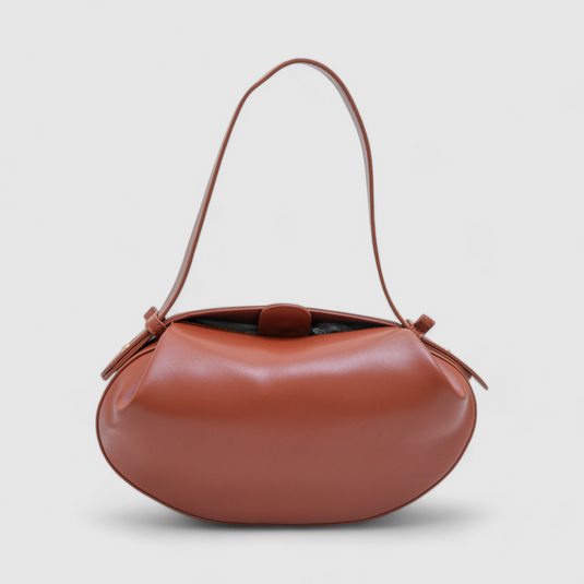 Chokore Chokore Clutch Shoulder Round Hobo Bag (Brown)