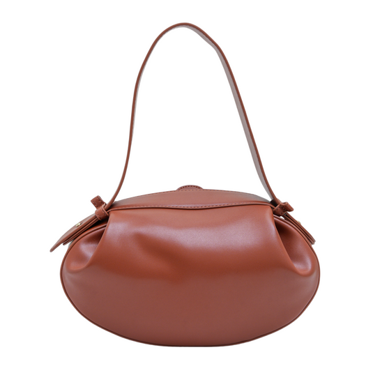 Chokore Chokore Clutch Shoulder Round Hobo Bag (Brown)