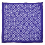 Chokore  Chokore Blue & White Silk Pocket Squares from Indian at Heart collection