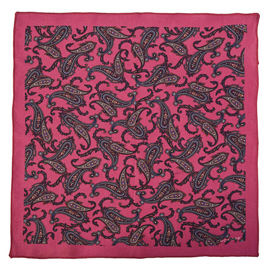 Chokore Marsela & Blue Silk Pocket Square from Indian at Heart collection