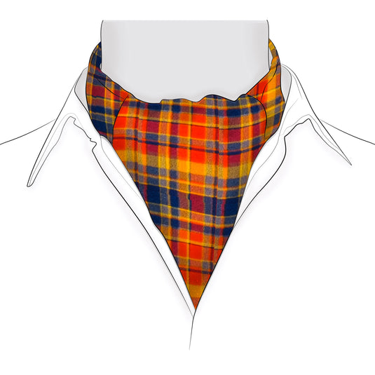 Chokore Multicolor Checkered Silk Reversible Cravat
