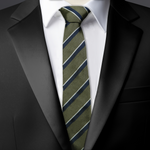 Chokore  Chokore Repp Tie (Olive) Necktie