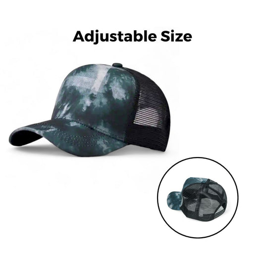 Chokore Tie-dyed Mesh Baseball Cap (Teal)