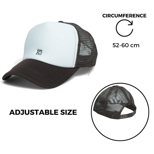 Chokore Mesh Baseball Cap with Soft Foam Front (Brown & White)