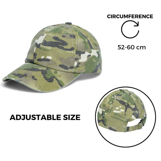 Chokore Camouflage 6-Panel Baseball Cap (Army Green)