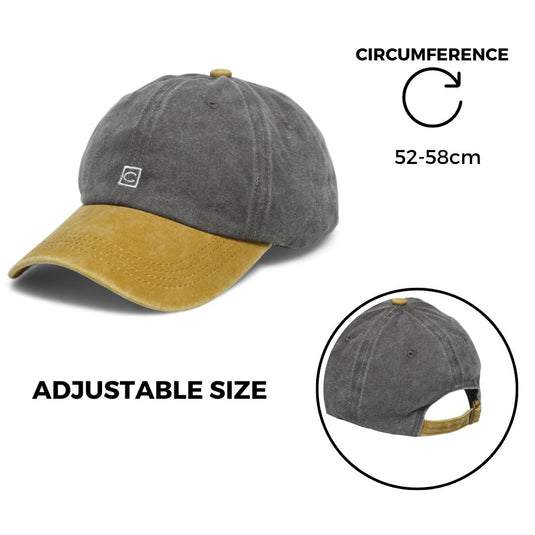 Chokore Washed Denim Baseball Cap in Dual Tone (Brown)
