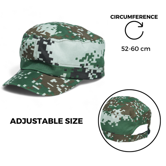 Chokore Flat Top Camouflage Cap (Green)