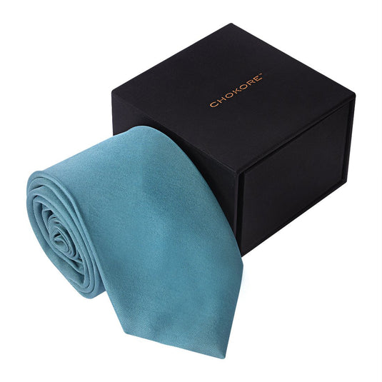 Chokore Calypso Blue Silk Tie - Solids Collection