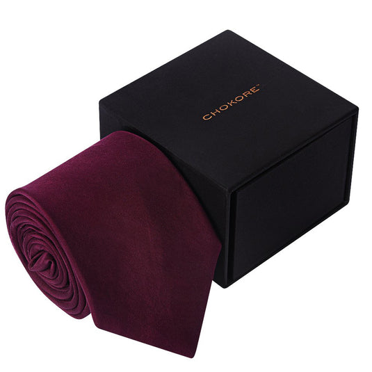 Chokore Deep Pink Silk Necktie - Solids Collection