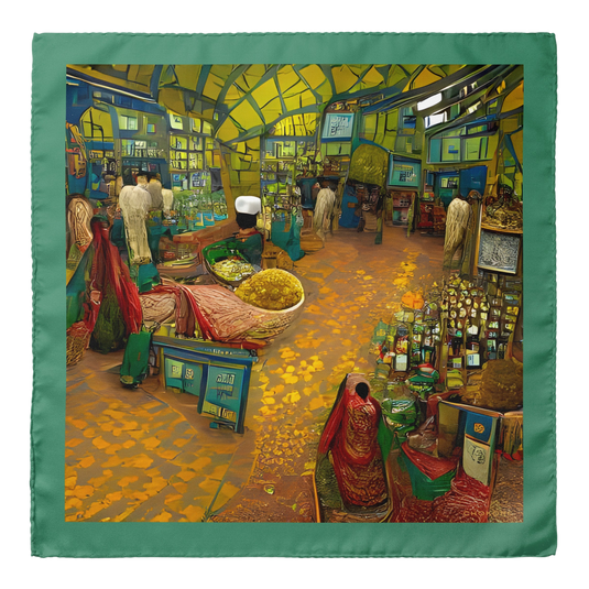 Indian Spice Bazaar Pocket Square From Chokore Arte Collection