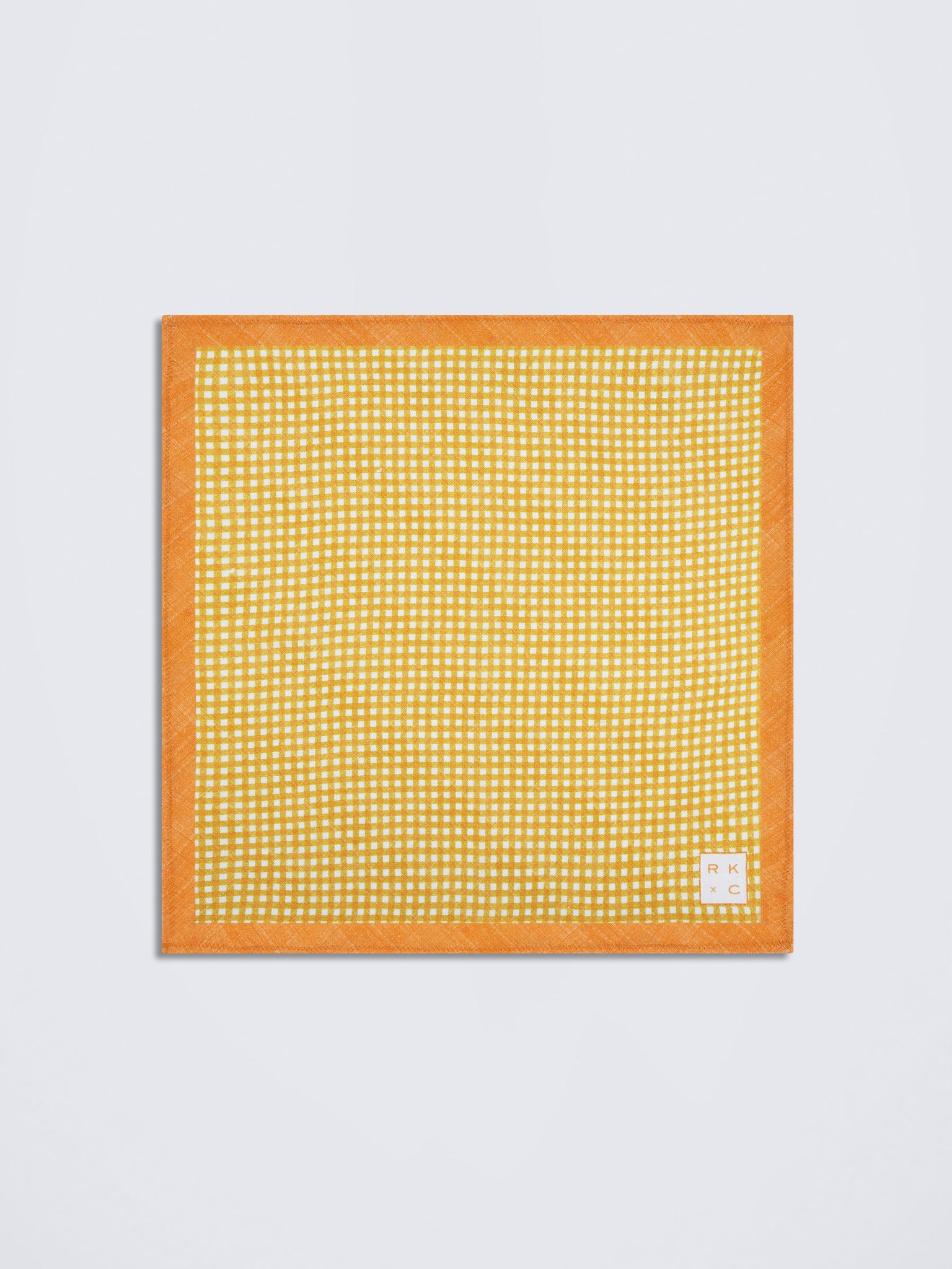 Checkered Past (Orange) - Pocket Square