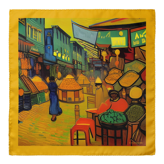 Old Delhi Pocket Square From Chokore Arte Collection