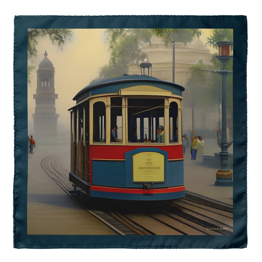 Kolkata Pocket Square From Chokore Arte Collection