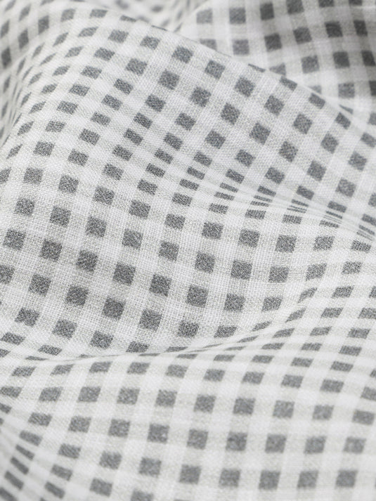 Checkered Past (Grey) - Pocket Square