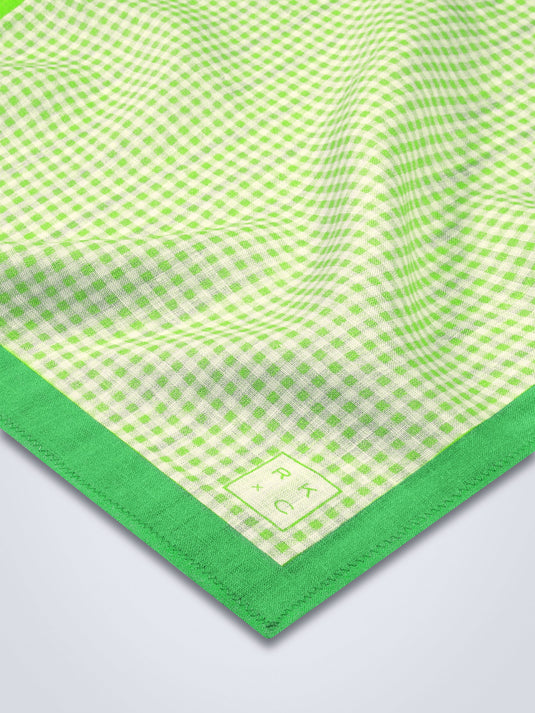 Checkered Past (Green) - Pocket Square