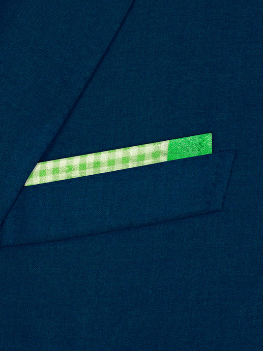 Checkered Past (Green) - Pocket Square
